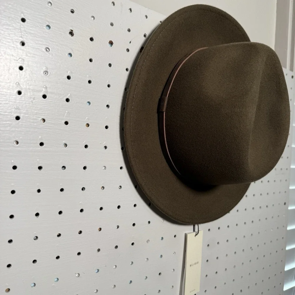 NWT Will + Bear Hat Co Unisex William Brown Crushable Travel Hat Small Fedora‎